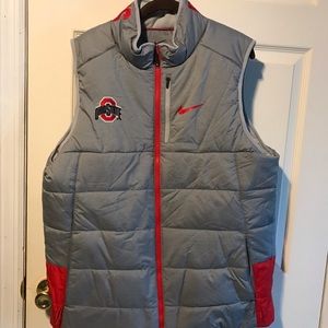 Ohio State Nike Sideline Hyperwarm Full ZIP Vest